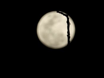 Close-up of moon against sky at night