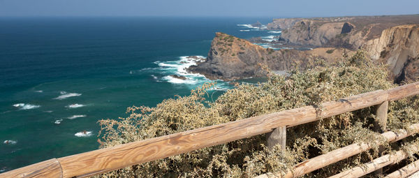 Scenic view of sea against sky