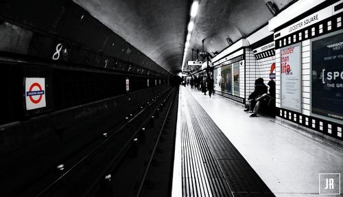 Railroad station platform