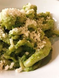 Close-up of vegetables in plate