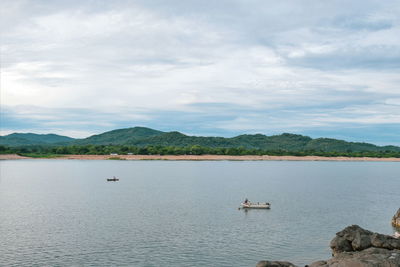 Fishing boats at kande beach, nkhata bay, lake malawi, malawi
