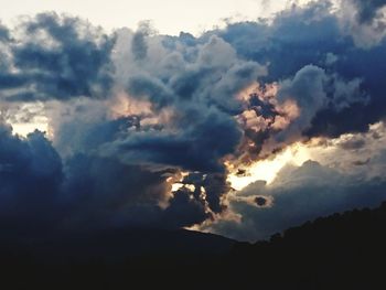 Low angle view of clouds in sky