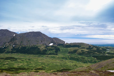 Scenic view of landscape against sky