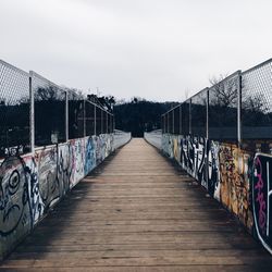 Footbridge over river