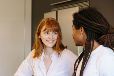 Portrait of a smiling young woman