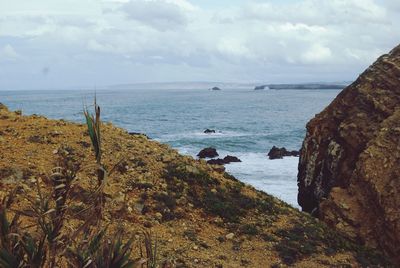 Scenic view of sea against sky