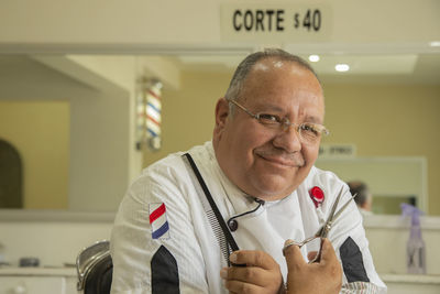 Portrait of smiling mature man