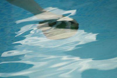 High angle view of swimming pool