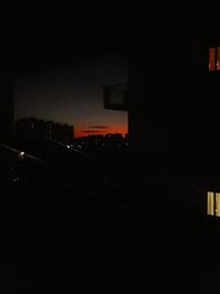 Illuminated built structure at night