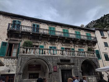 Low angle view of historical building against sky