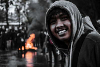 Portrait of smiling young man