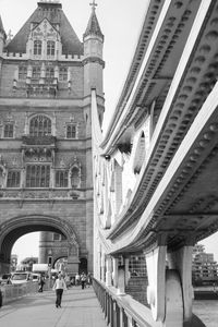 Low angle view of historical building