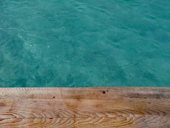 High angle view of swimming pool in sea