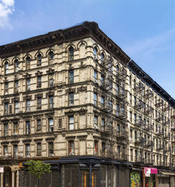 Low angle view of building against sky