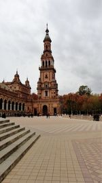 View of historical building against cloudy sky