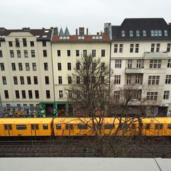 View of residential buildings in city