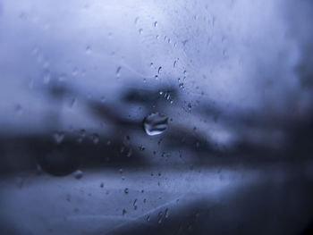 Raindrops on window