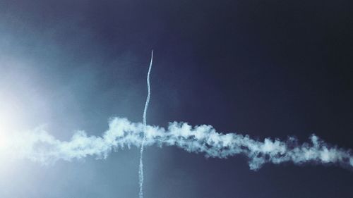 Low angle view of cloudy sky