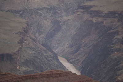 Scenic view of rocky mountains