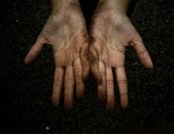 Close-up of human hands