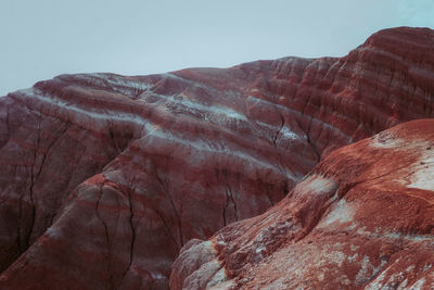 Rock formations in mountains