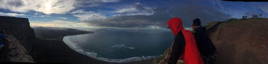 Panoramic view of sea against sky