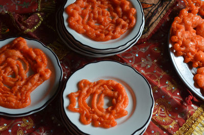 Jalebi funnel cakes from india food recipe