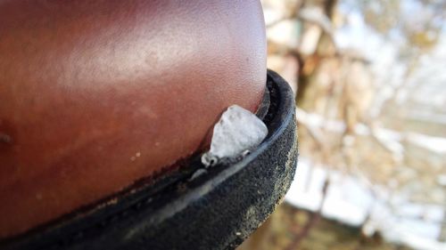 Close-up of man relaxing outdoors
