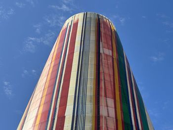 Low angle view of modern building against sky