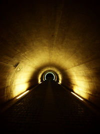 Illuminated tunnel