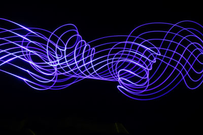 Light painting at night