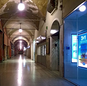 Empty corridor of building