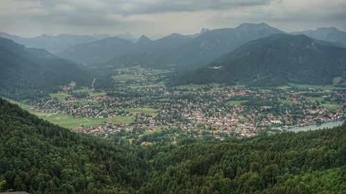 Aerial view of townscape