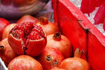 Close-up of fruits for sale in market