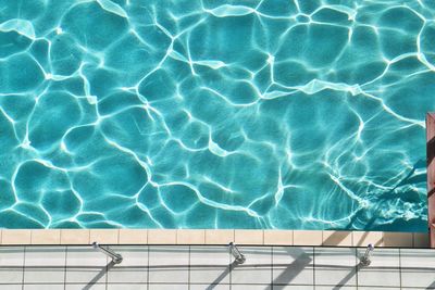 High angle view of swimming pool