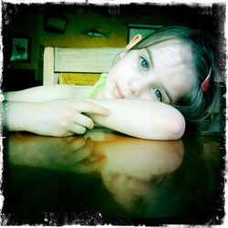 Portrait of young woman