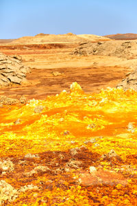 Rock formations in desert