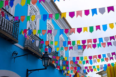 Decoration of colorful ribbons