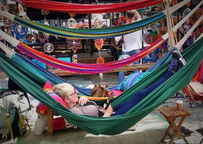 Full frame shot of market stall