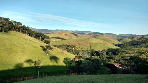 Scenic view of landscape against sky