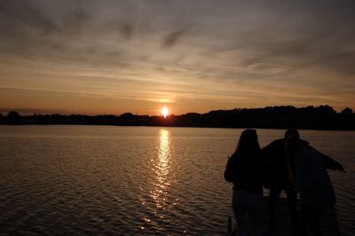 Silhouette of trees at sunset