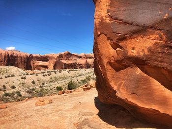 Rock formations on landscape