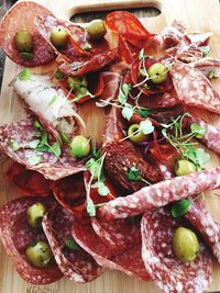 Close-up of served food