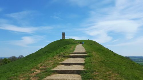 Footpath leading to landscape