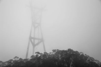 Low angle view of bridge against sky