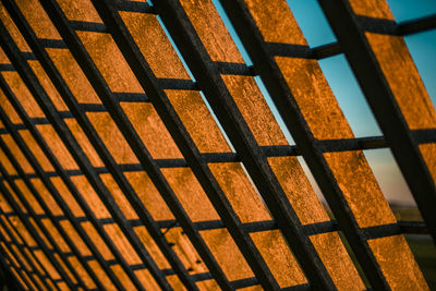 Full frame shot of metal ceiling