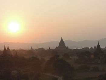 Jedi against sky during sunrise