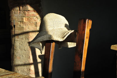 Close-up of wooden door