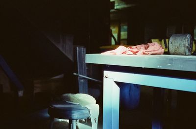 Close-up of food on table at home