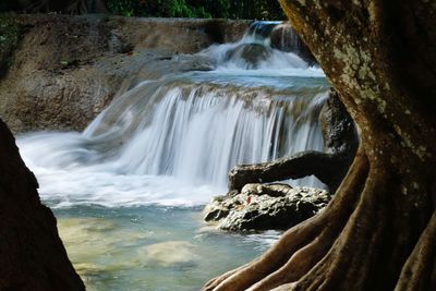 View of waterfall